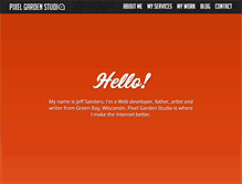 Tablet Screenshot of pixelgardenstudio.com